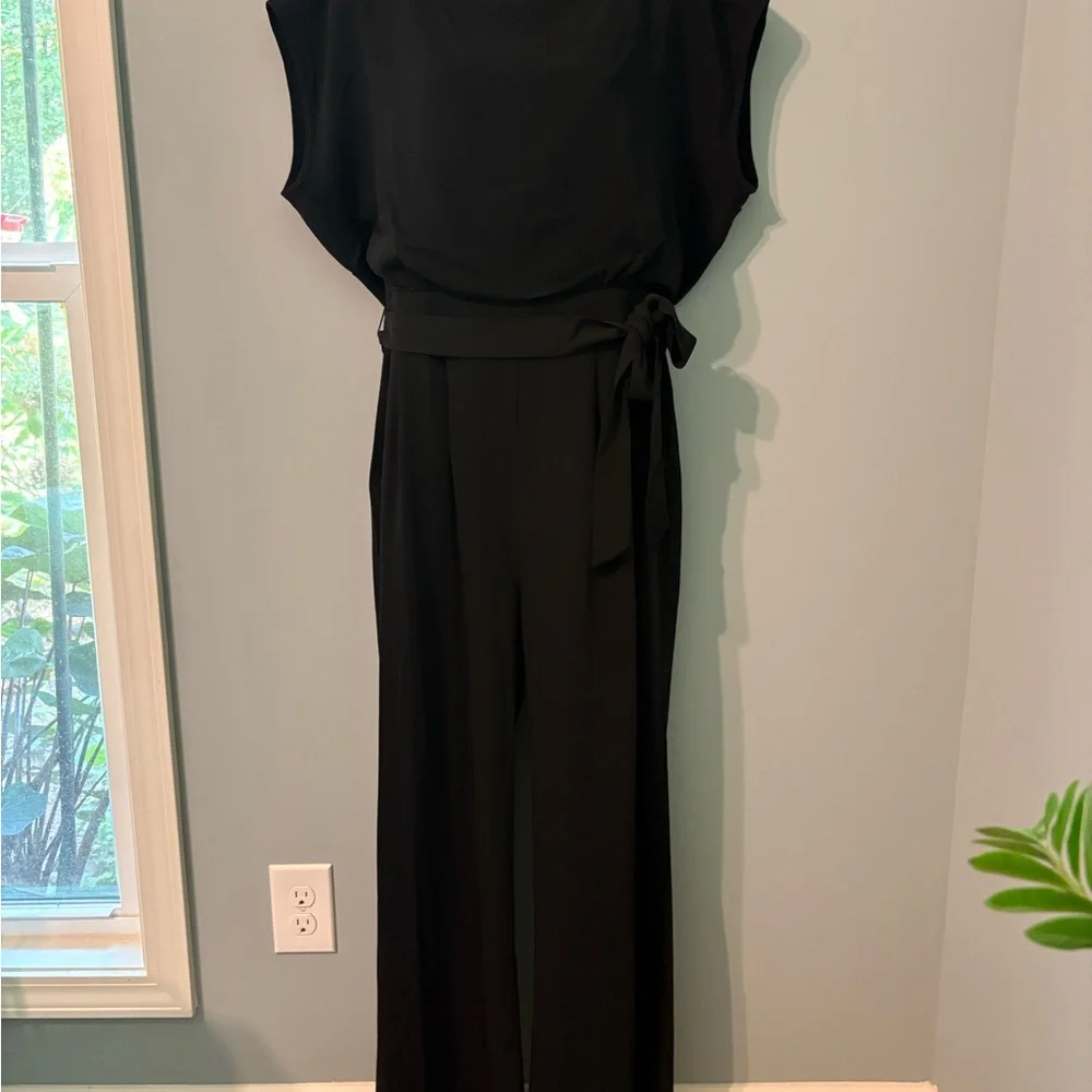 Eliza J Black Sleeveless Jumpsuit